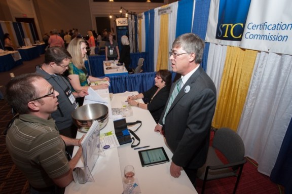 Commission booth at the exhibit hall